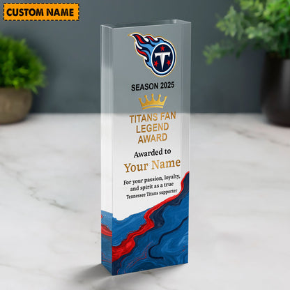 TT NFL Personalized Acrylic Award Plaque Funny Christmas Gift For Family DDT NTL