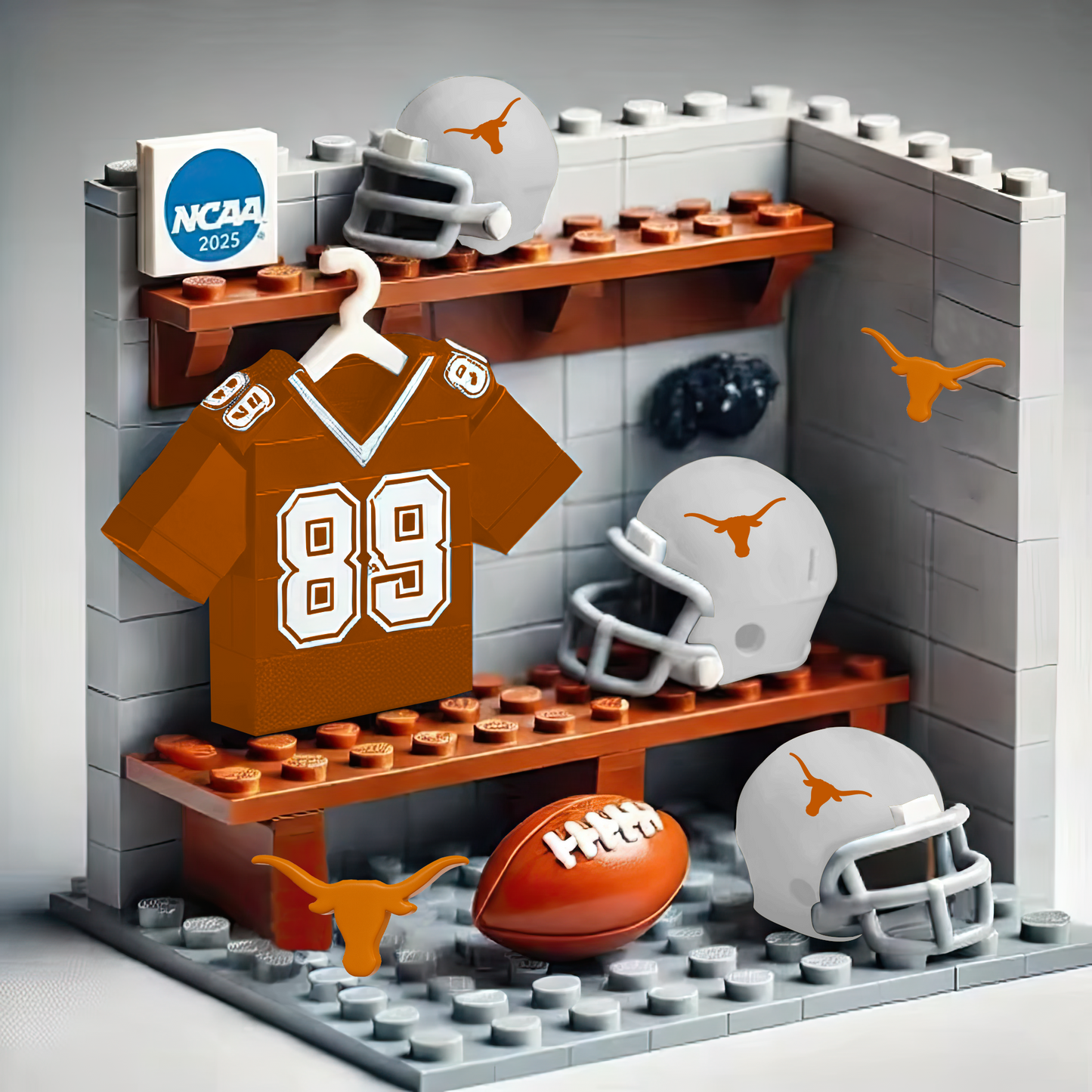 NCAA Teams Custom Building Blocks Creative Peripheral Gift Model Toy Mini Changing Room  DDT CTND