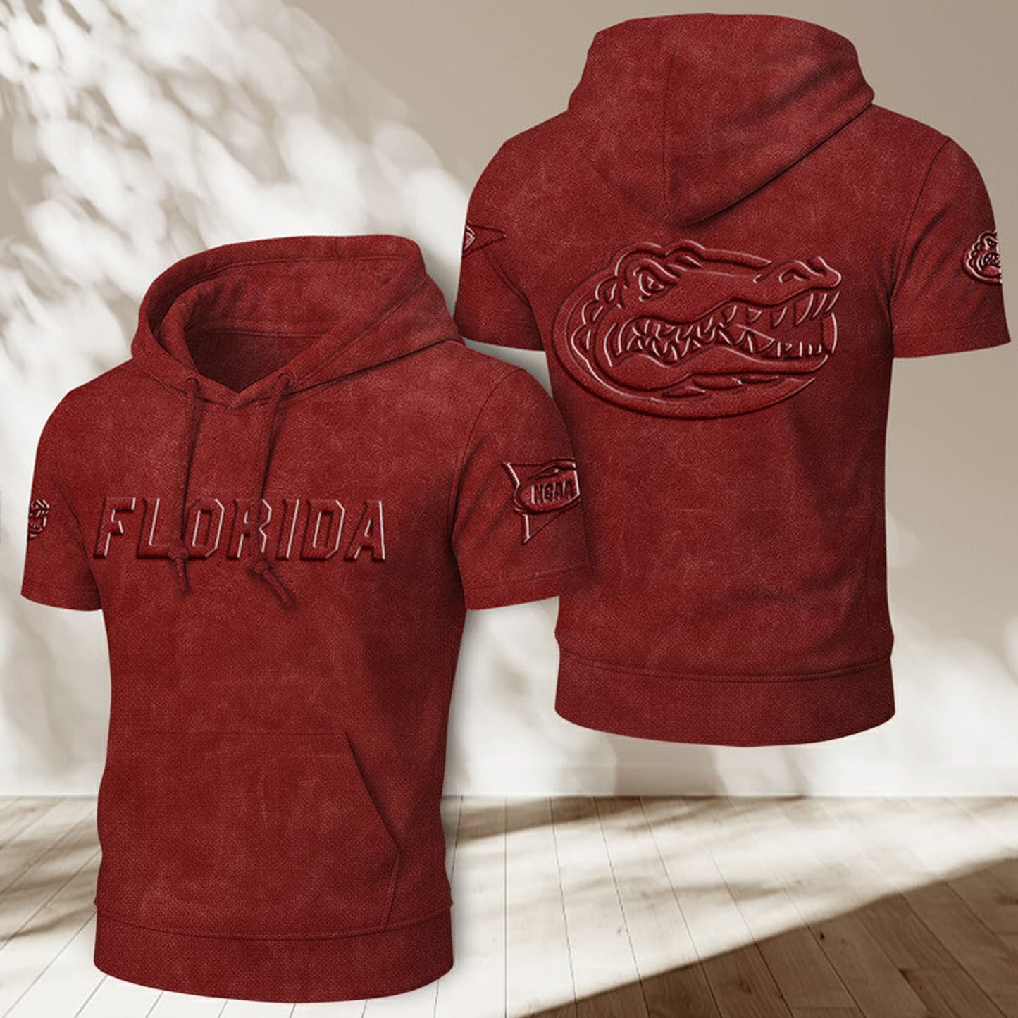 UF x NCAA Half Sleeve Hoodie T-Shirt DatND ThuongNH