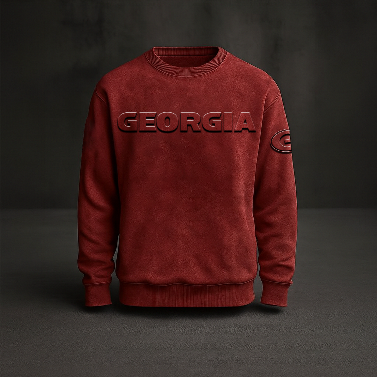 UGA x NCAA Embossed Sweat Shirt DATND TANTD