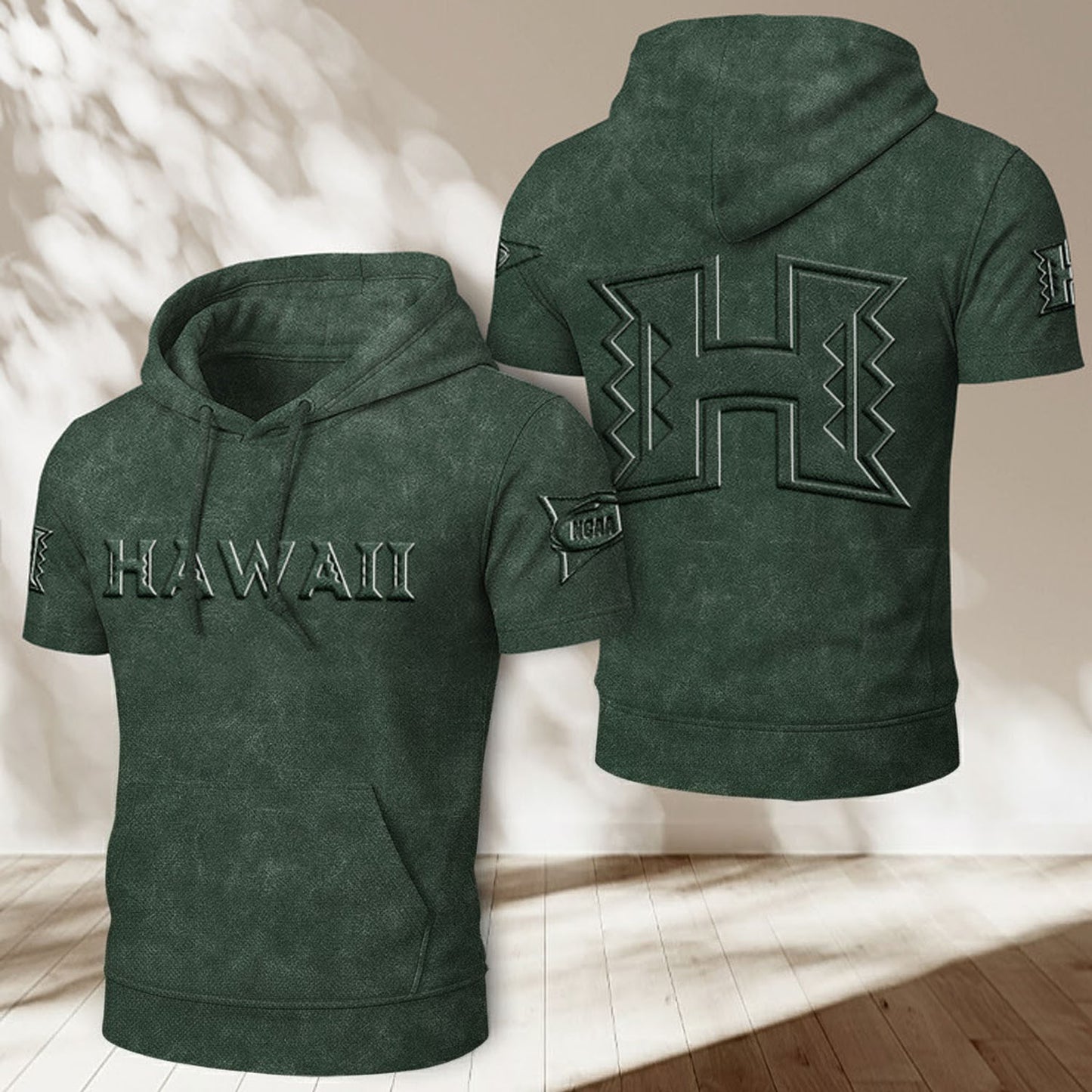 UH x NCAA Half Sleeve Hoodie T-Shirt DatND ThuongNH
