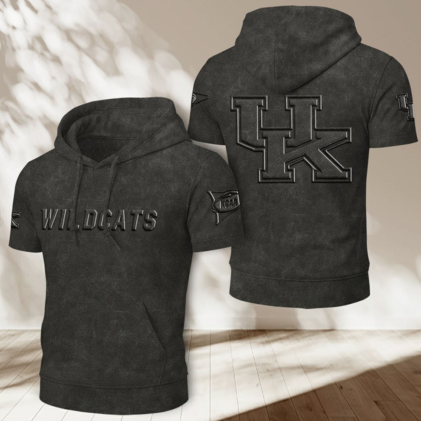 UK x NCAA Half Sleeve Hoodie T-Shirt DatND ThuongNH