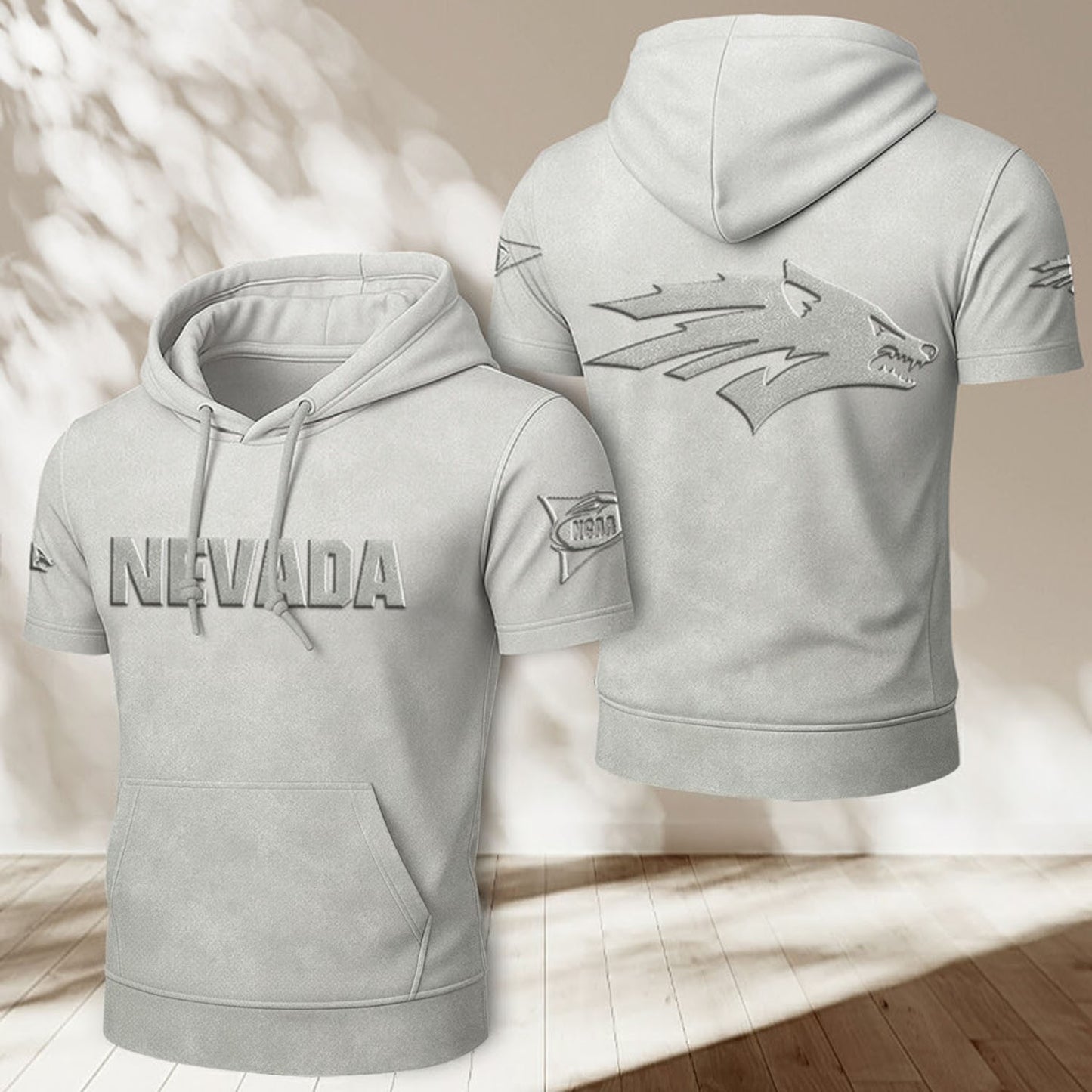 UNR x NCAA Half Sleeve Hoodie T-Shirt DatND ThuongNH