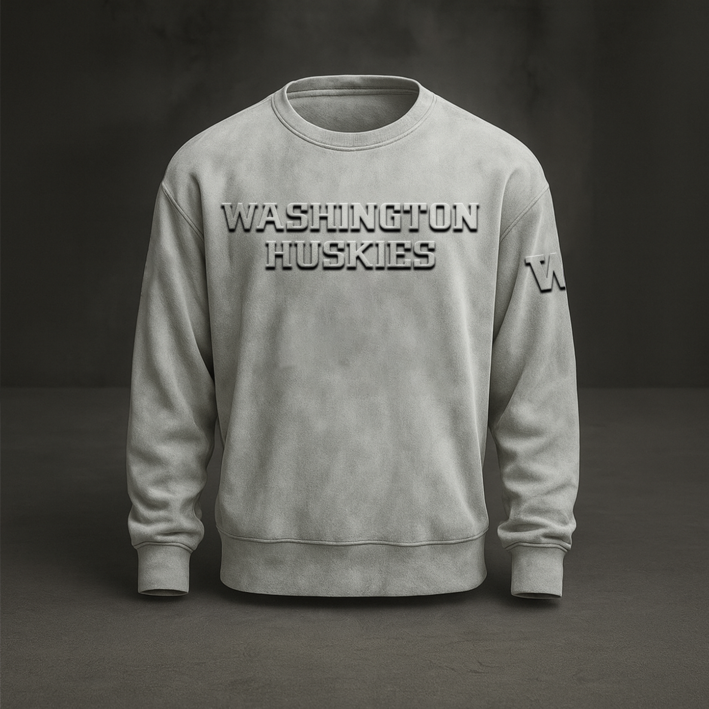 UW x NCAA Embossed Sweat Shirt DATND TANTD