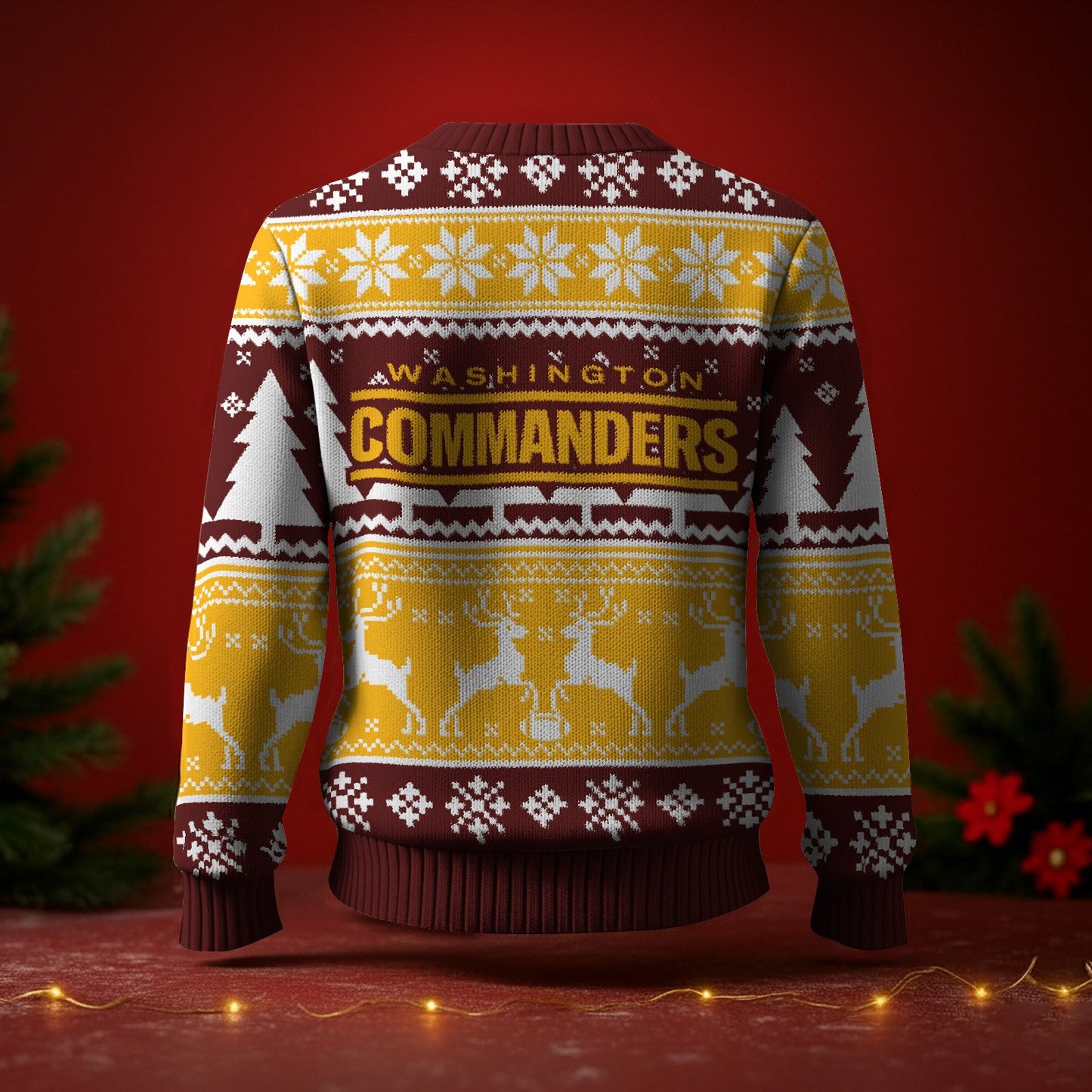 WAS x NFL Premium Ugly Christmas Sweater DatND DVT