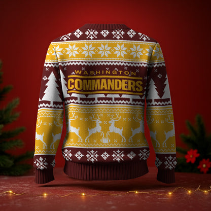 WAS x NFL Premium Ugly Christmas Sweater DatND DVT