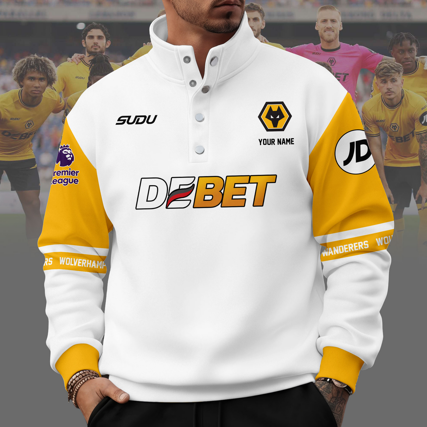 WOL x EPL Unisex Western Style Sweater With Buckles DDT 111125 NTL