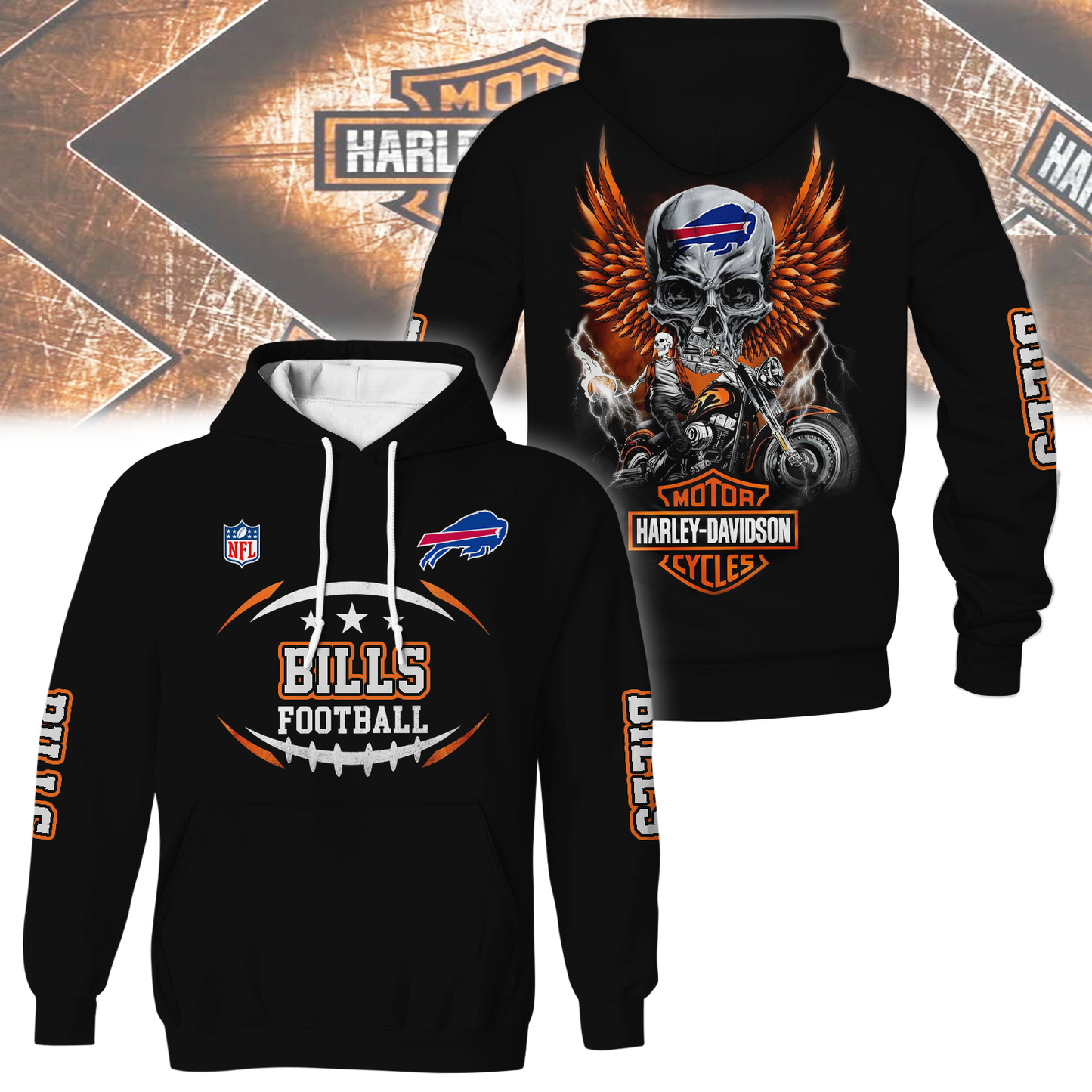 BB Premium NFL Motorcycle 3D Shirt DDT CTND