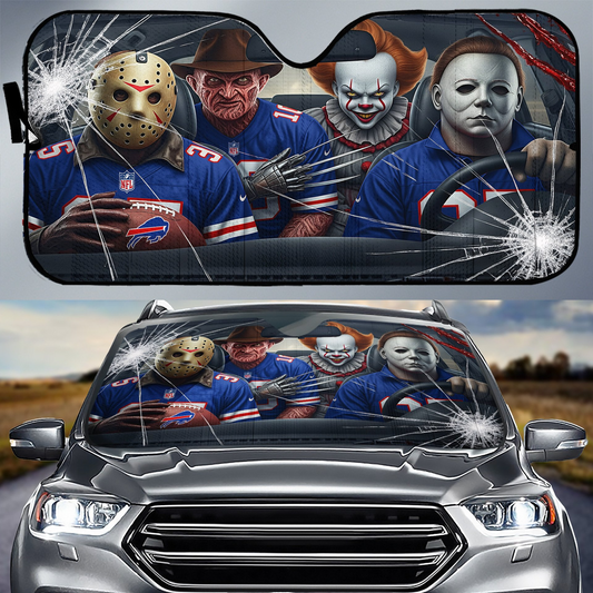BB x NFL Horror Car Sunshade For Fan DDT CTND