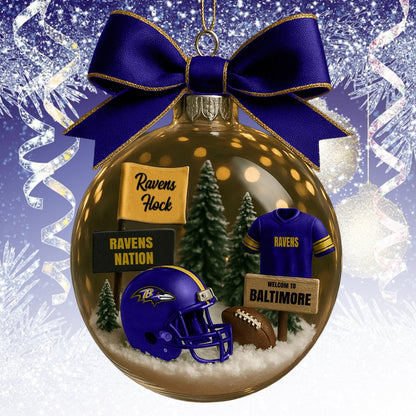 BR  NFL Acrylic Ball Ornament - Best Gift For Fans DDT CTND