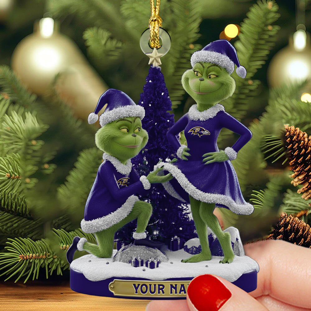 BR NFL Personalized Funny Christmas Couple Ornament Gift For Family DDTNTL