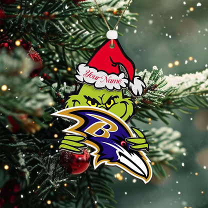 BR NFL x Grin Christmas Ornament DDT HLP