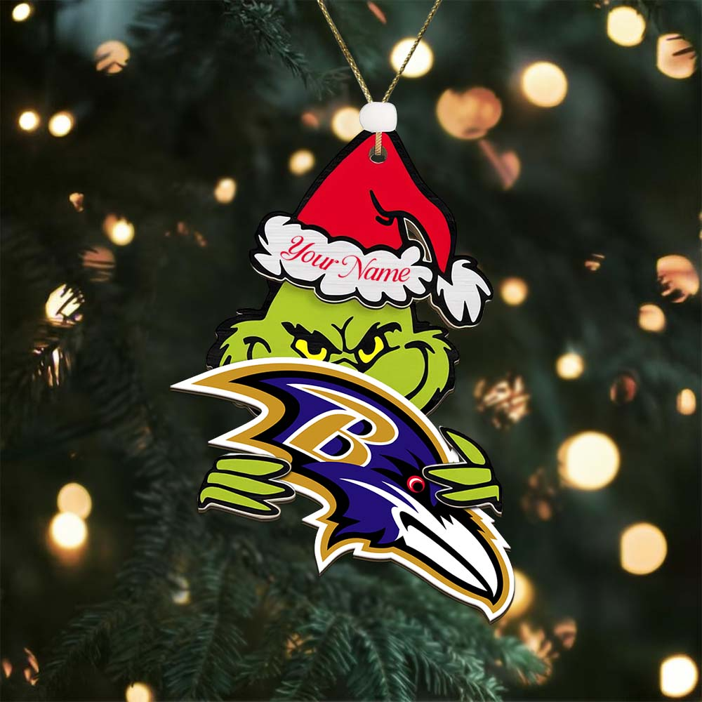 BR NFL x Grin Christmas Ornament DDT HLP