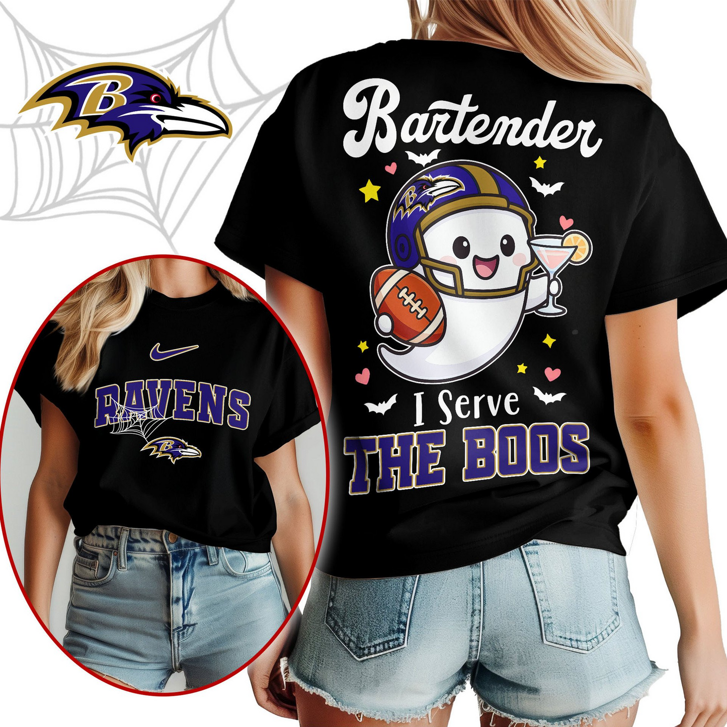 BR Premium NFL Bartender Halloween Fan Women Shirt DDT CTND