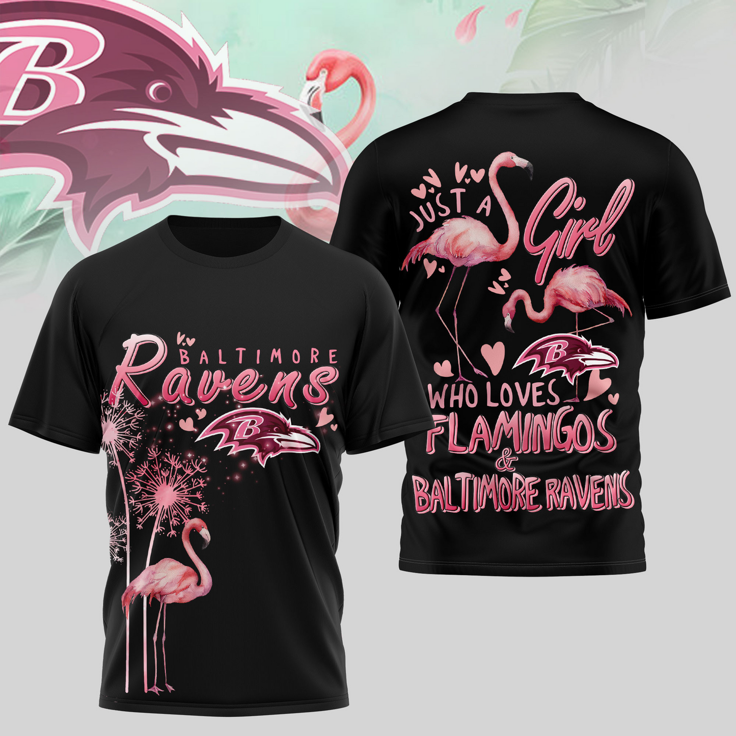 BR Premium NFL Flamingo 3D Shirt DDT NTL