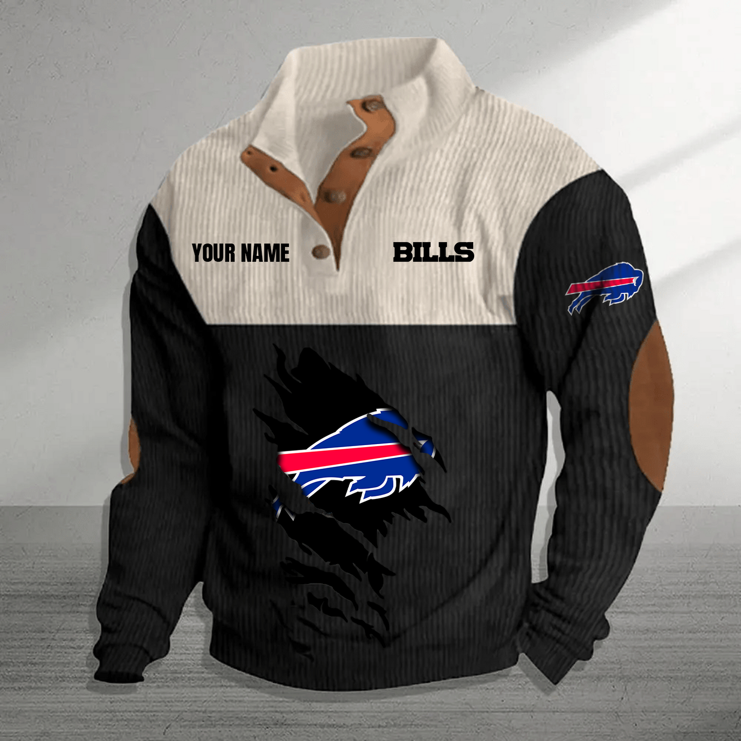 BUF x NFL Premium Personalized Game-Day Pullover DATND TANTD