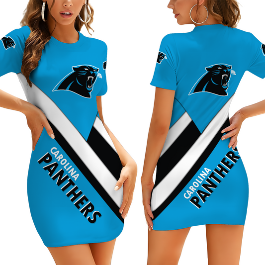 CAR X NFL Short Sleeve Bodycon Mini Dress DATND THUONGNH