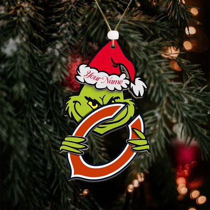 CHI NFL x Grin Christmas Ornament DDT HLP