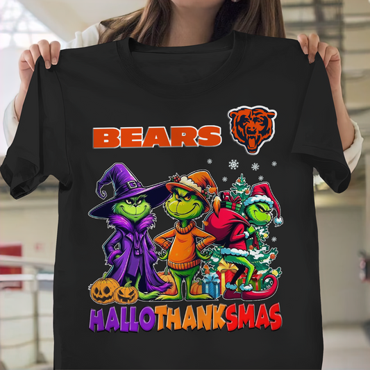 CHI NFL x Hallothanksmas Shirt DDT NTL
