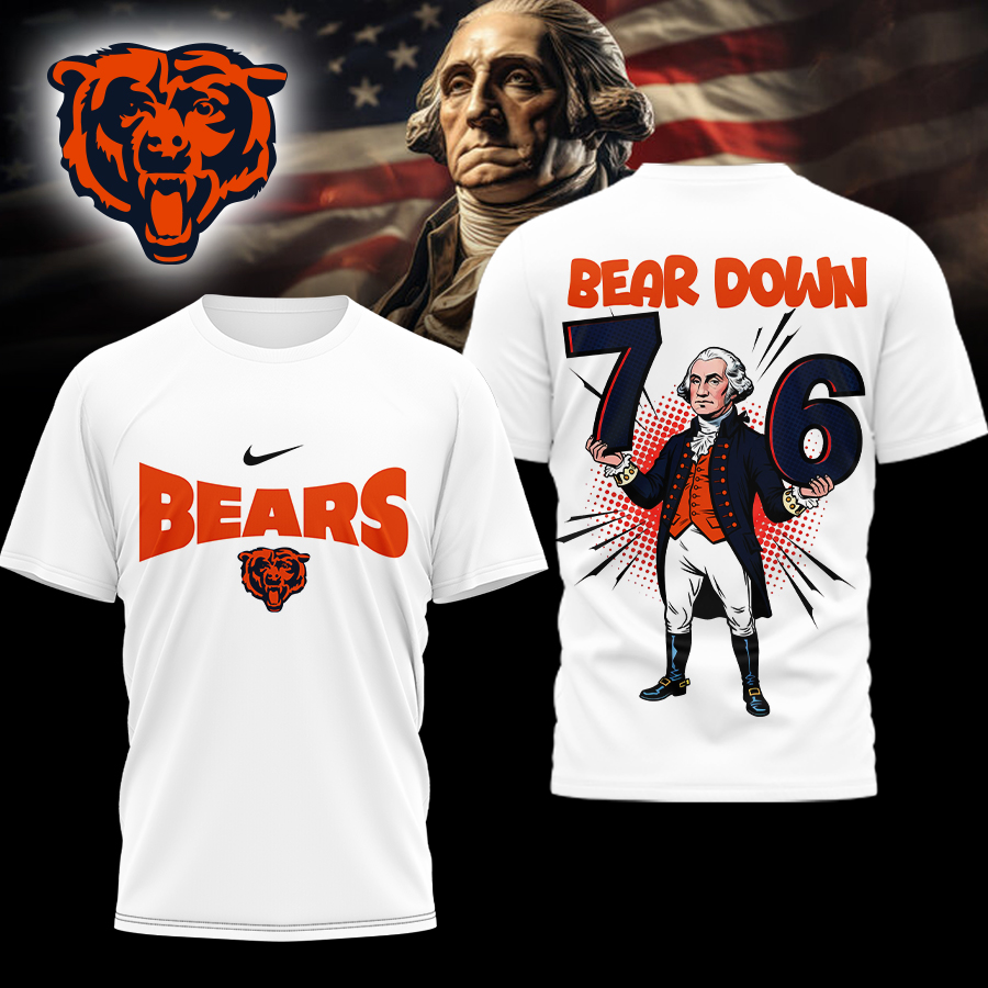 CHI Premium NFL 6-7 7-6 George Washington 3D Shirt DDT 071025 HLPHUONG