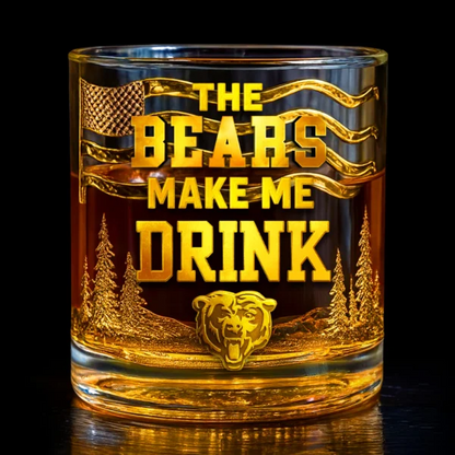 CHI Premium NFL Golden Whiskey Fan Glass DDT HLPhuong