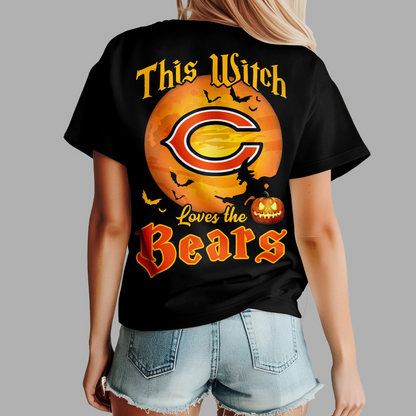 CHI Premium NFL Halloween Witch Women Shirt DDT CTND