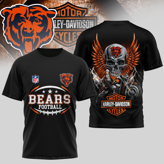 CHI Premium NFL Motorcycle 3D Shirt DDT CTND