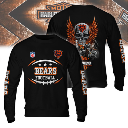 CHI Premium NFL Motorcycle 3D Shirt DDT CTND