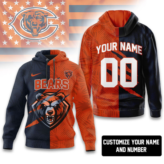 CHI Premium NFL Split Color Hoodie DDT HLPHUONG
