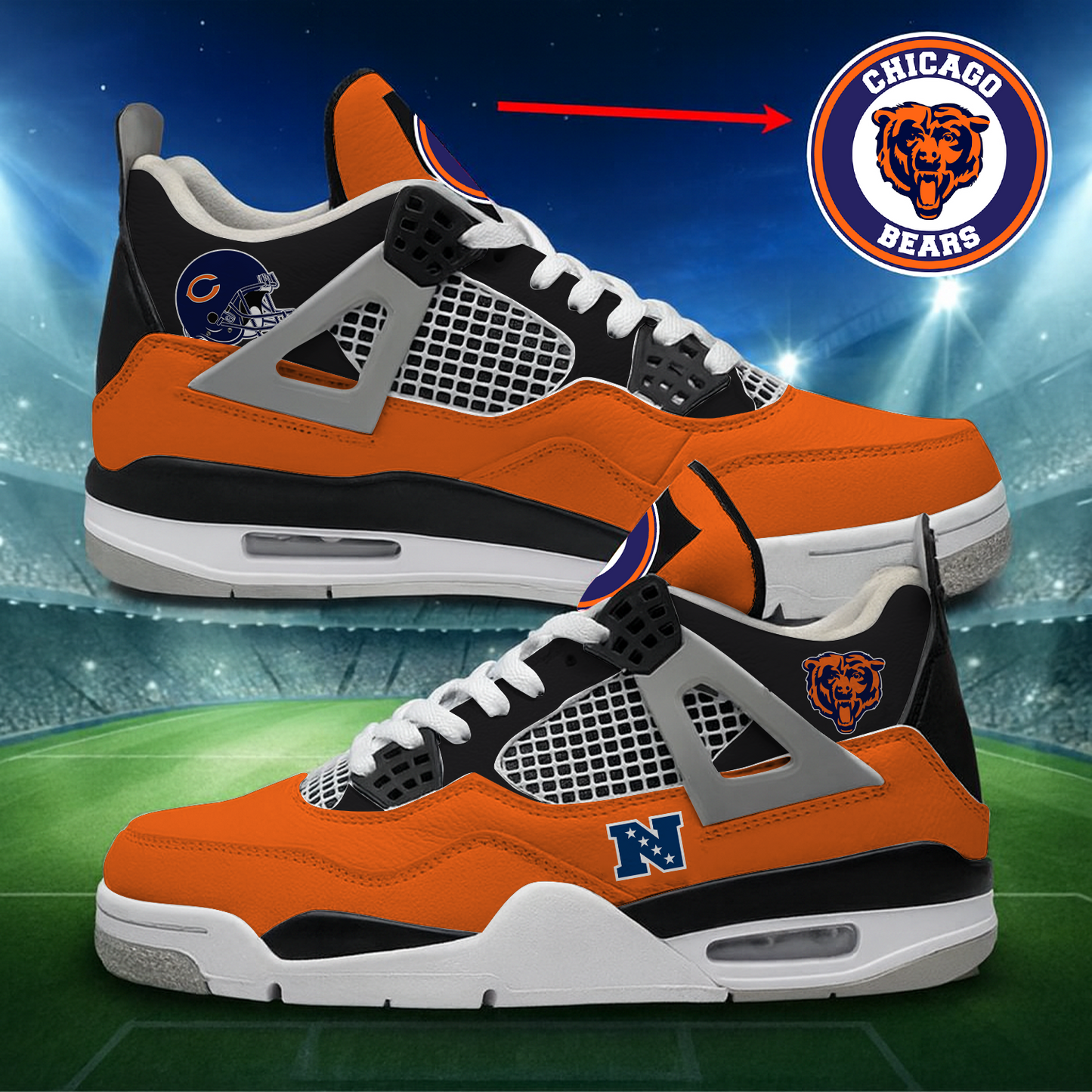 CHI x NFL Custom Sneakers DatND DVT