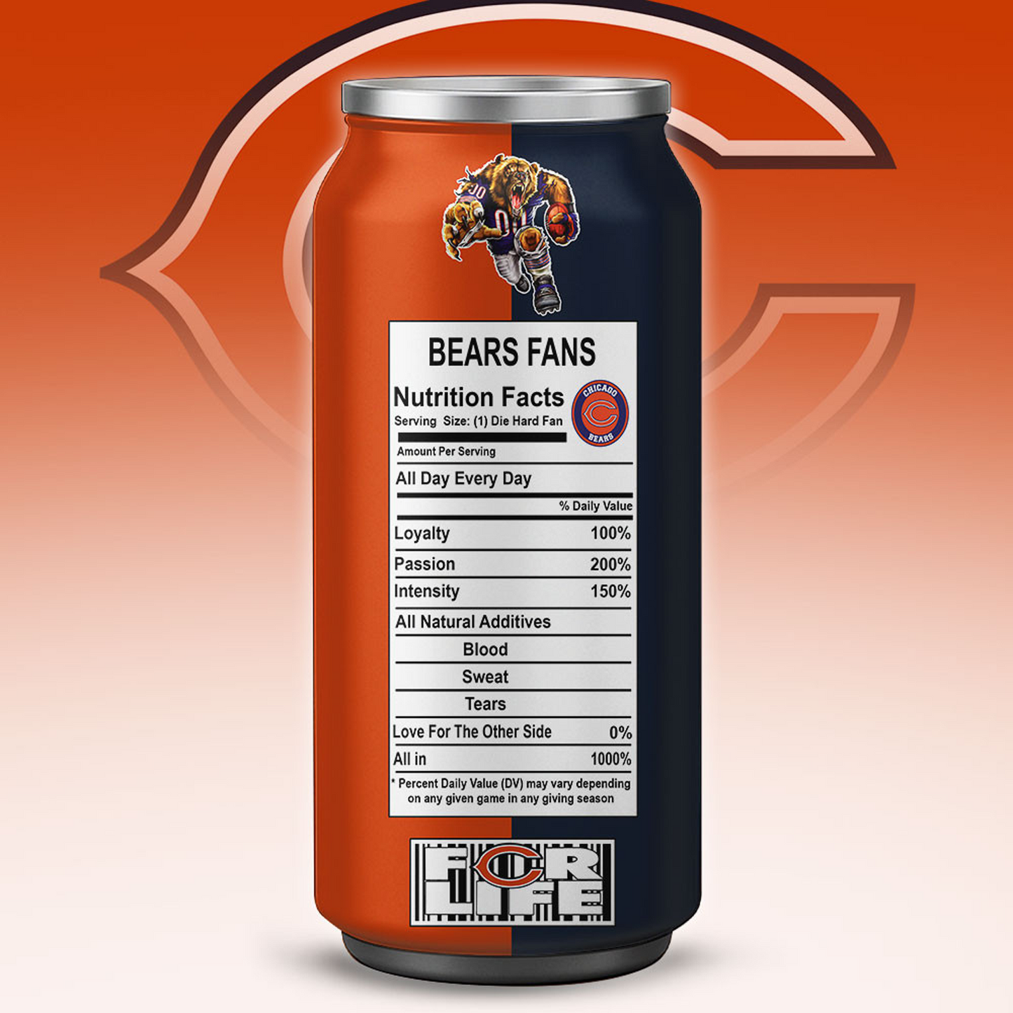 CHI x NFL Monster Energy Tumbler Gift for Fans DATND TANTD