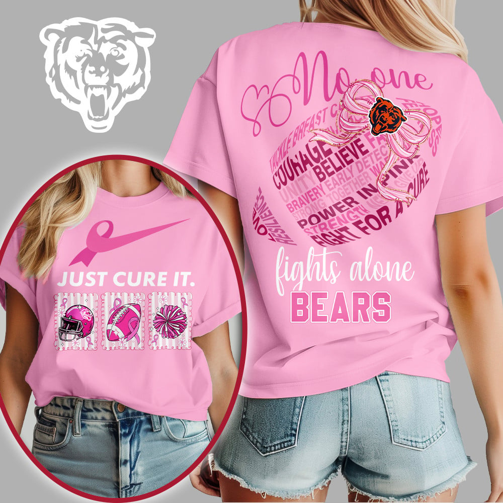 CHI x Premium NFL Breast Cancer Awareness T-Shirt DDT HLP