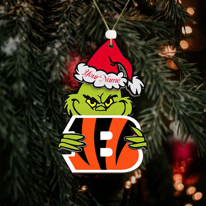 CIN NFL x Grin Christmas Ornament DDT HLP