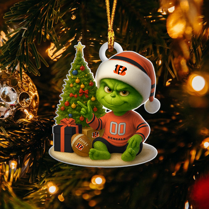 CIN NFL x Grinch Premium Ornament DDT NTL
