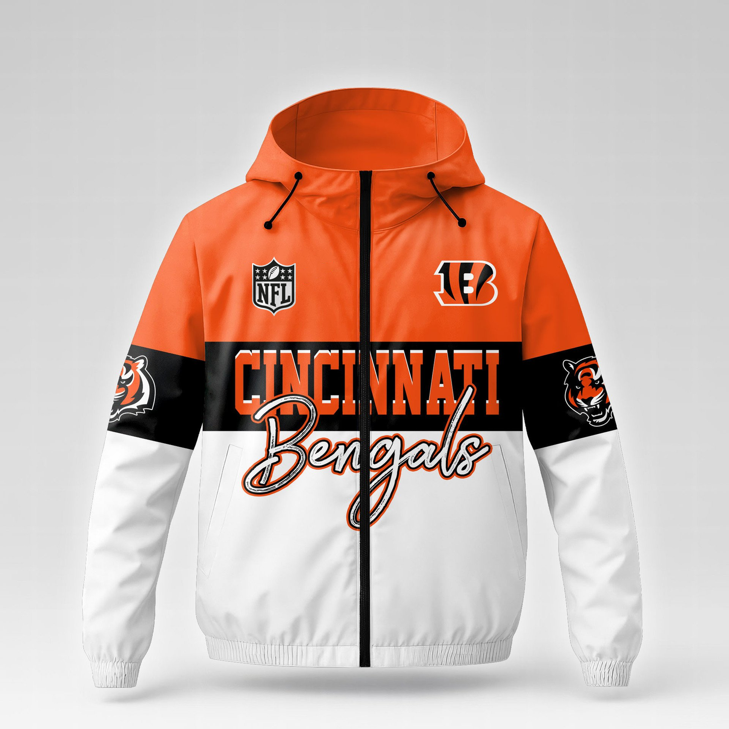 CIN Premium NFL Fan Pride Windbreaker Jacket DDT NTL