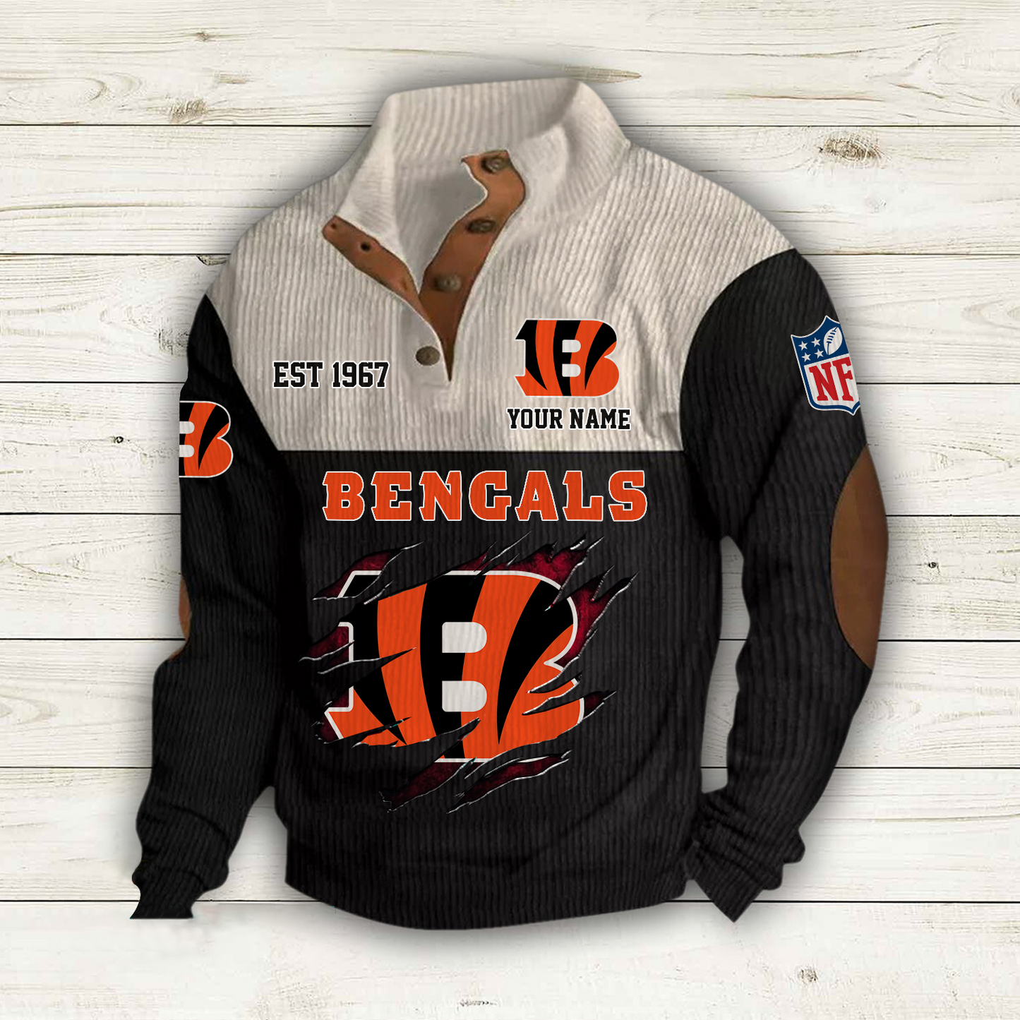 CIN x NFL Custom Name Sport Sweatshirt DatND DVT