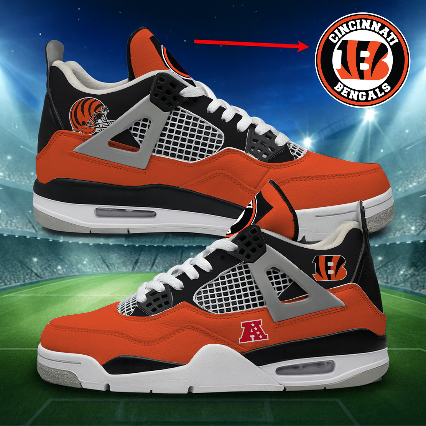 CIN x NFL Custom Sneakers DatND DVT