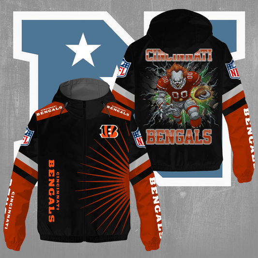 CIN x NFL Pennywise 3D Windbreaker Jacket DDT CTND
