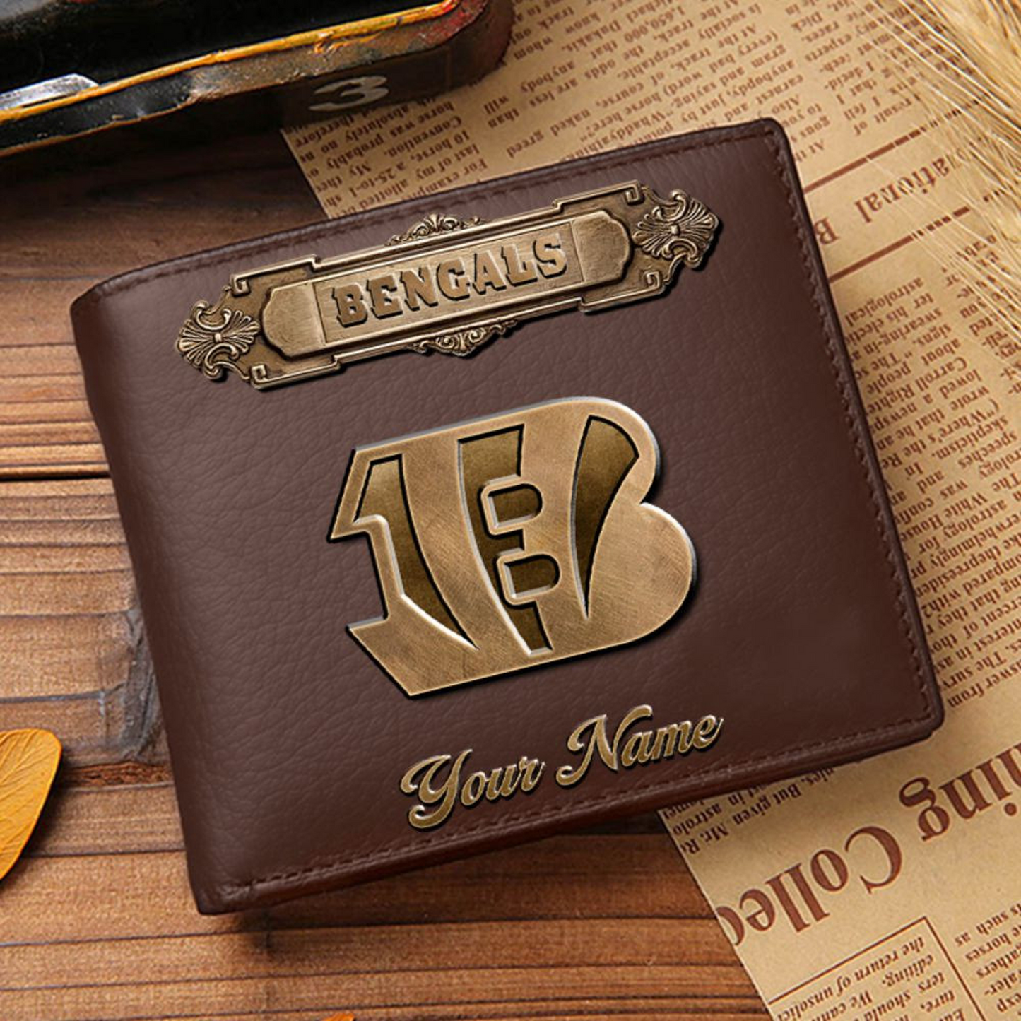 CIN x NFL Premium Leather Wallet DatND DVT