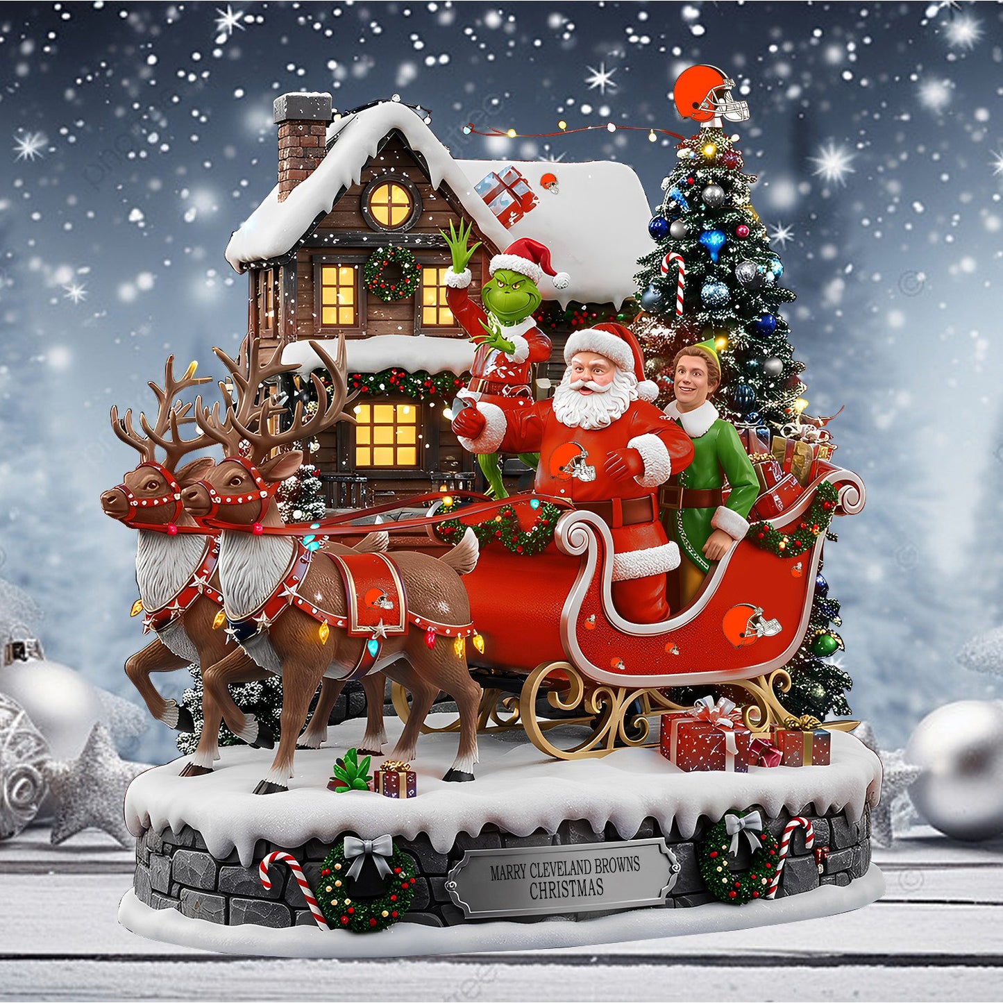 CLE Acrylic Block - NFL Christmas Gift For Fans DDT CTND