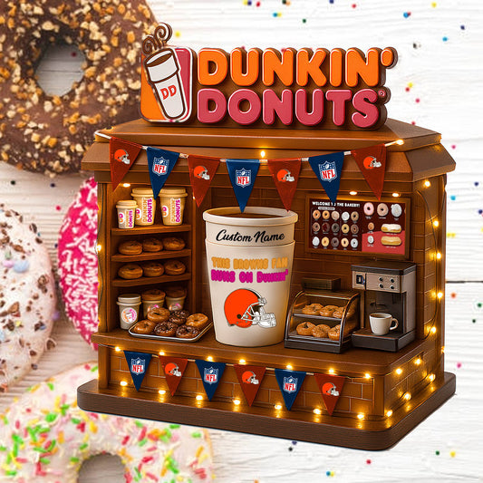 CLE Acrylic Block - NFL x Dunkin Donuts Gift For Fans DDT CTND