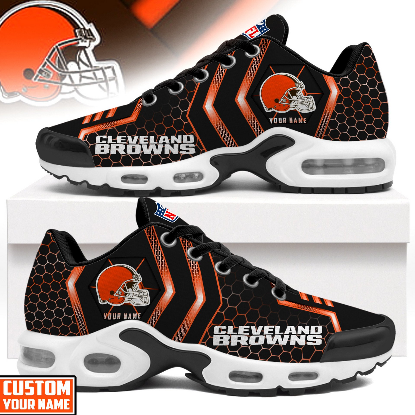 CLE NFL Personalized Air Max Shoes Exclusive DDT CTND