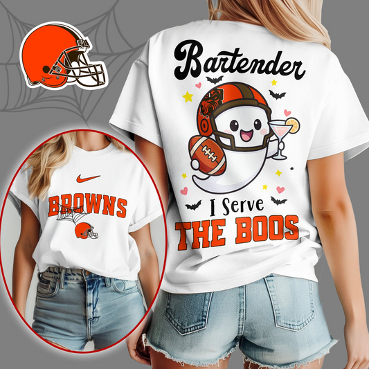 CLE Premium NFL Bartender Halloween Fan Women Shirt DDT CTND