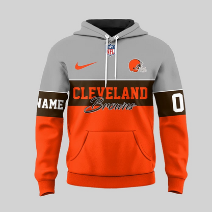 CLE Premium NFL Customizable Teddy Bear Hoodie DDT HLPHUONG