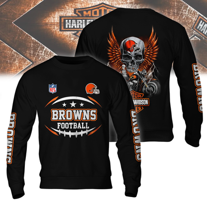 CLE Premium NFL Motorcycle 3D Shirt DDT CTND