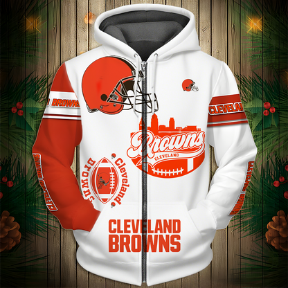 CLE Premium NFL V3 3D Graphic Hoodie DDT NTL
