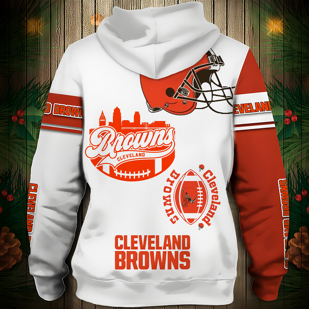 CLE Premium NFL V3 3D Graphic Hoodie DDT NTL