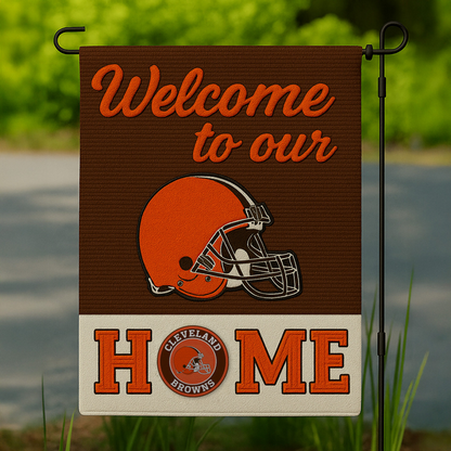 CLE Premium NFL Welcome Home Flag DDT NTL