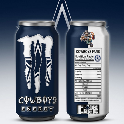 DAL x NFL Monster Energy Tumbler Gift for Fans DATND TANTD