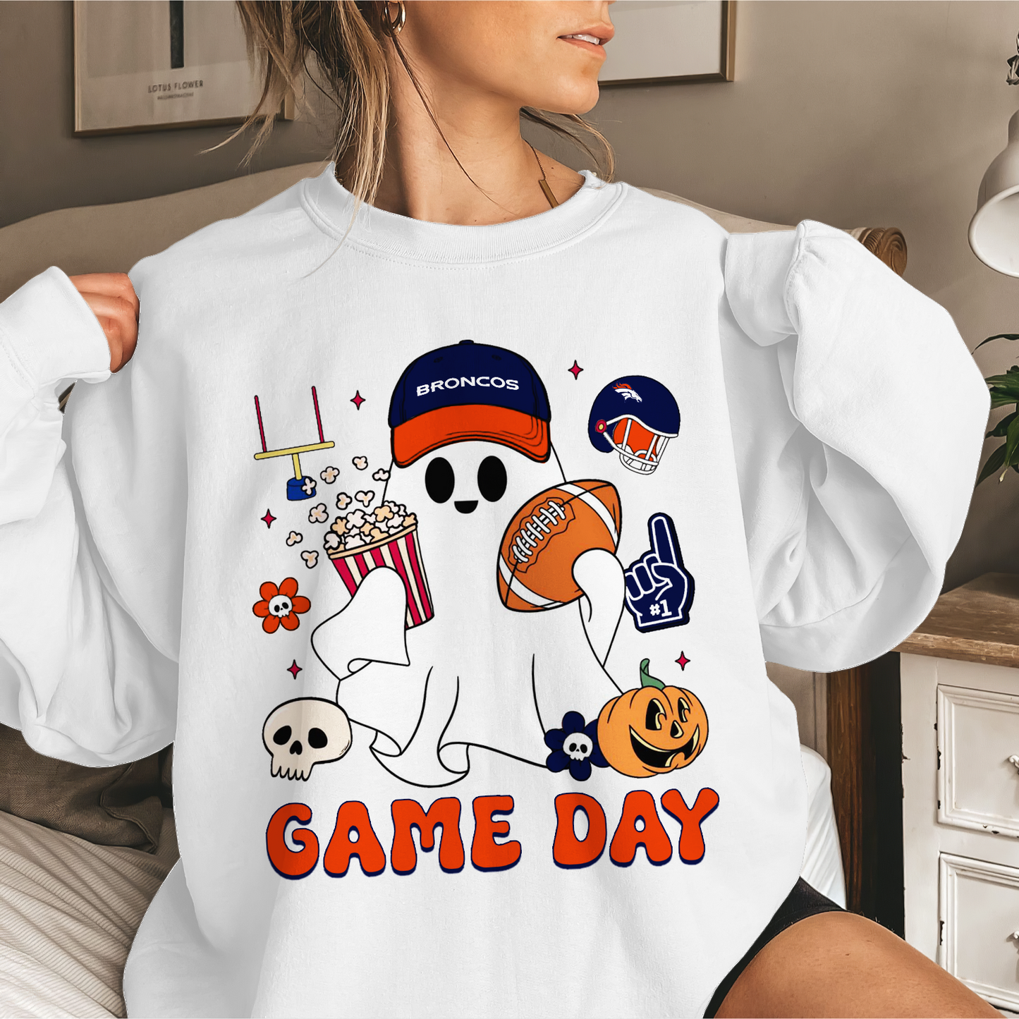 DB Game Day Football Ghost Sweatshirt DDT NTL